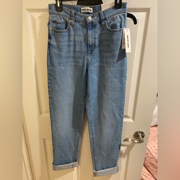 DKNY Light Blue Straight Leg Jeans - Picture 1 of 4